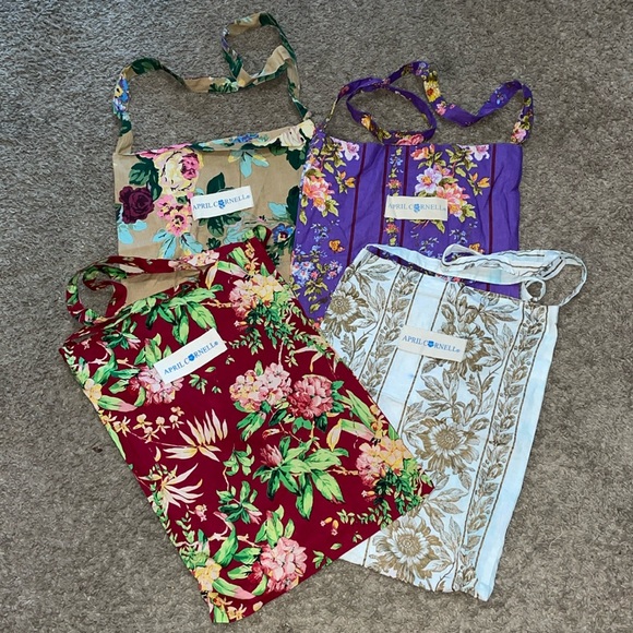 April Cornell Handbags - April Cornell 4 cloth floral/market/ library/travel/Vaca/lunch gift bag lot